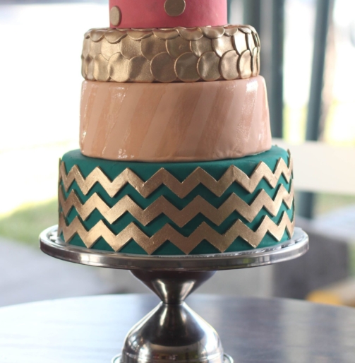 Queque de Quinceaños Dorado